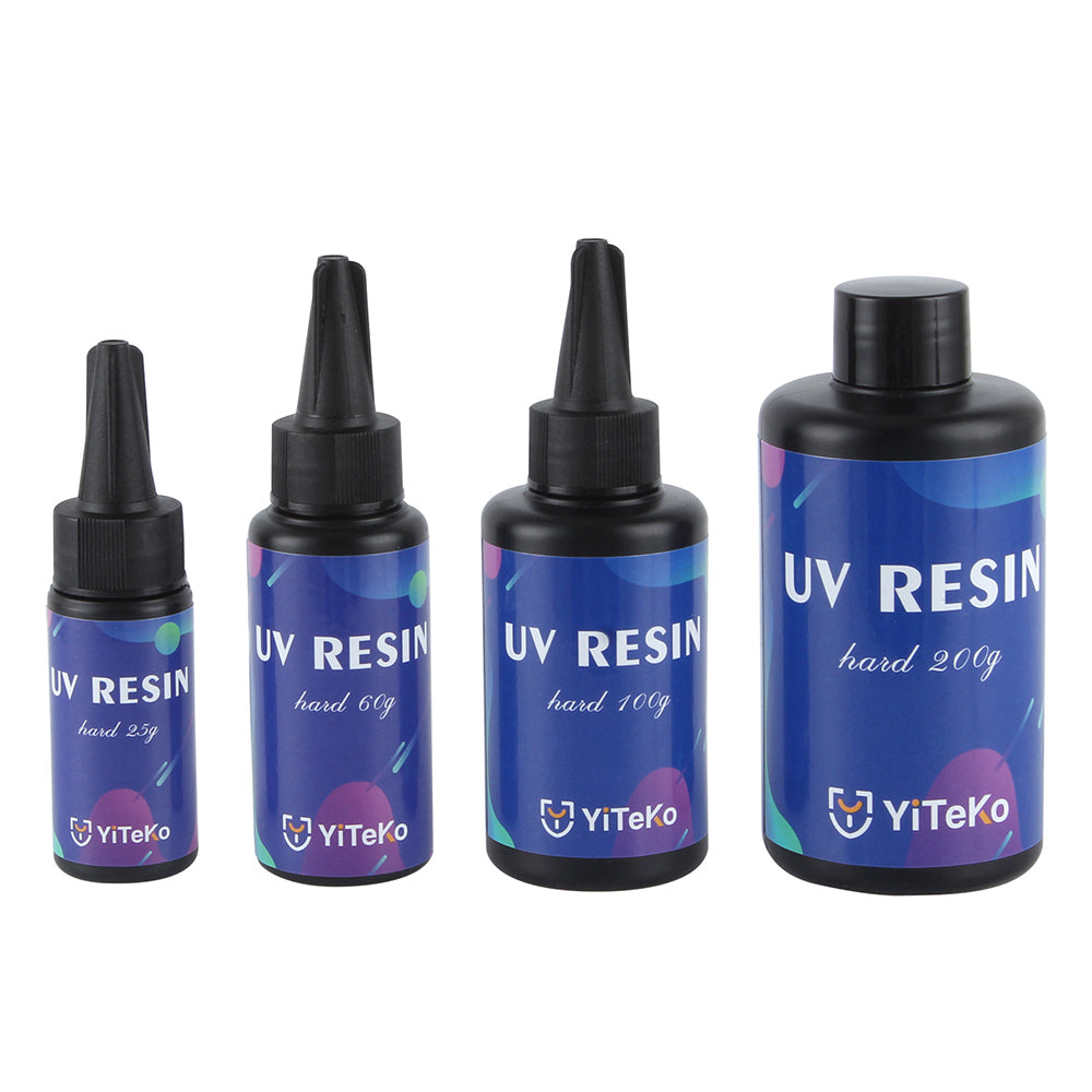 Yirtree UV Resin Clear Hard Type- Resin Kit 10/15/25/60/100/200g