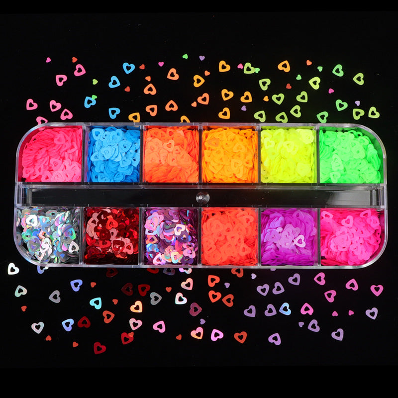 Wholesale Color Nail Art Glitter Sequins Butterfly Love Flowers Stars Manicure DIY Glitter Sequin