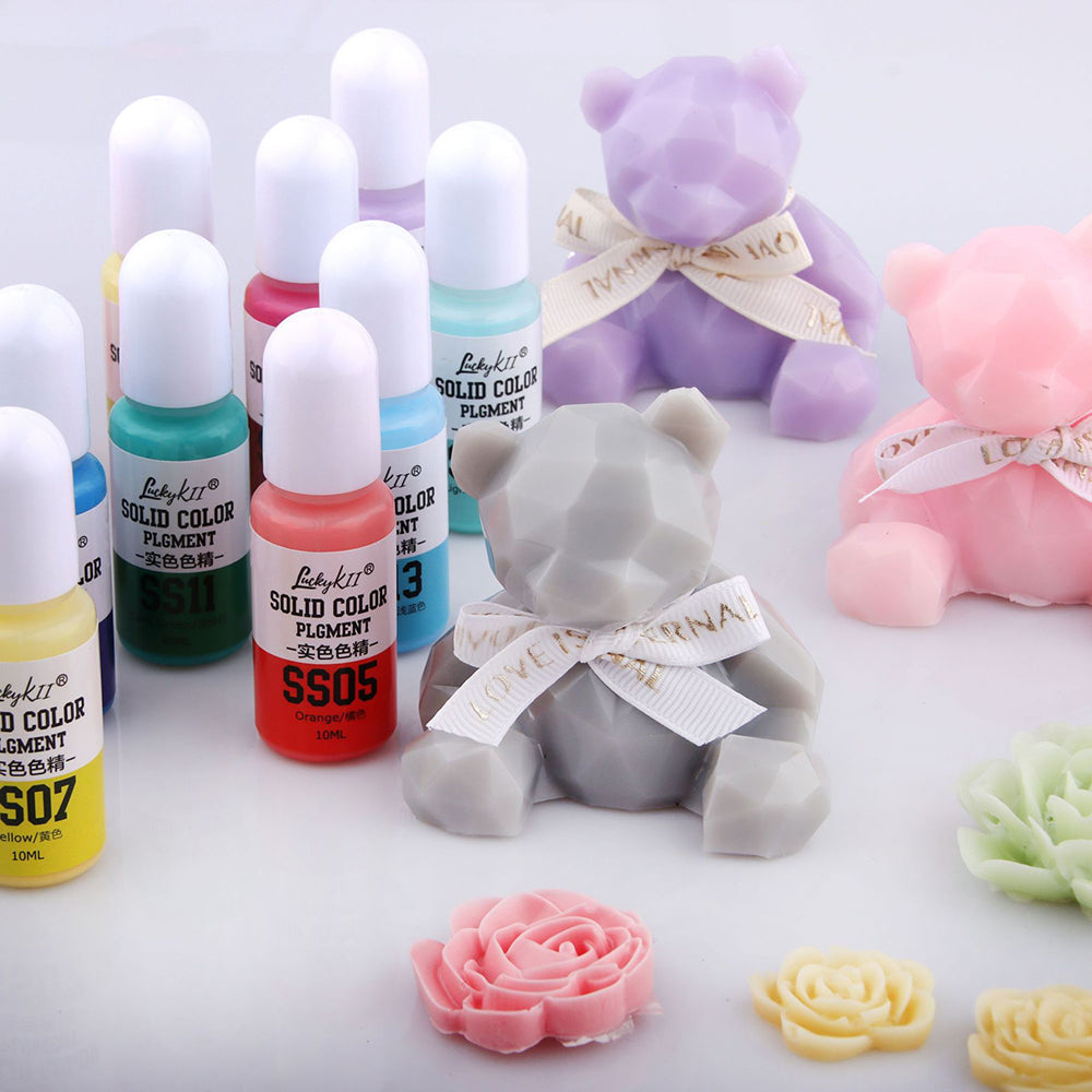 New 18 Colors Liquid Solid Pigment Opaque Pigment Oil Based Colorant Dye For DIY UV Epoxy Resin Art