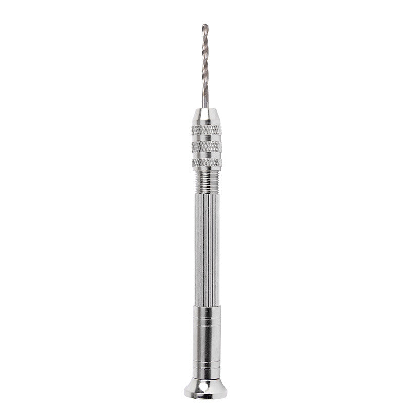 Hand Twist Drill Drilling Tool with 10 Drill Bits for Wood Manual Work DIY Jewelry Assembly Punch Tool