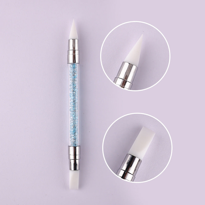 Colorful Nail Art Double-headed Silicone Pen Set Silicone Head Nail Brush Nail Art Embossing Pen 5 PCS