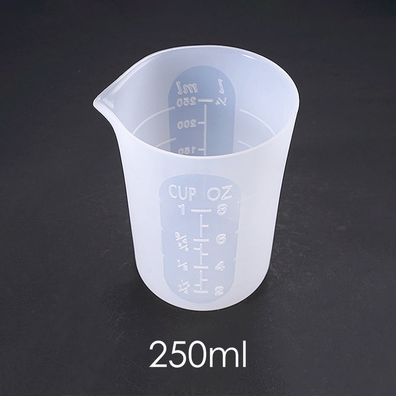 30ml 100ml 250ml 600ml Silicone Measuring Cup UV Epoxy Resin Silicone Mixing Cup DIY Tools Resin Crafts Jewelry Mixing Tool