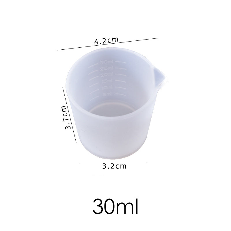 30ml 100ml 250ml 600ml Silicone Measuring Cup UV Epoxy Resin Silicone Mixing Cup DIY Tools Resin Crafts Jewelry Mixing Tool