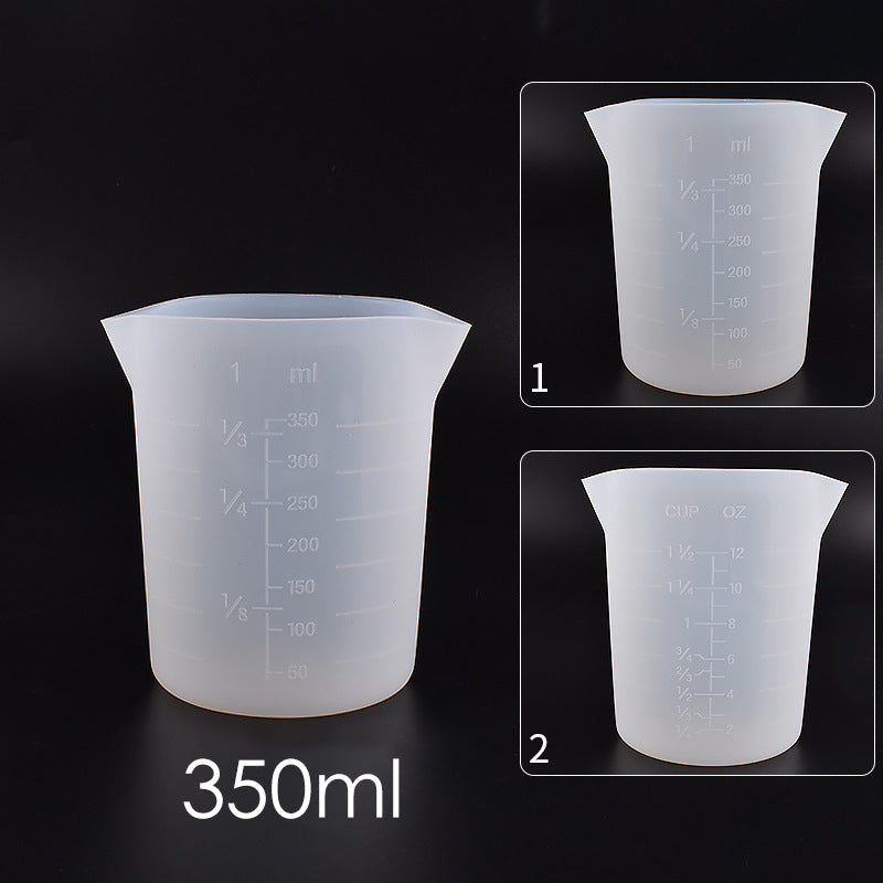 30ml 100ml 250ml 600ml Silicone Measuring Cup UV Epoxy Resin Silicone Mixing Cup DIY Tools Resin Crafts Jewelry Mixing Tool