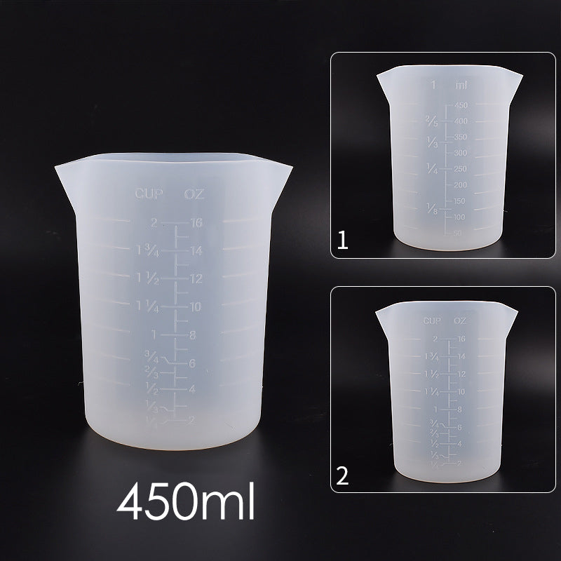 30ml 100ml 250ml 600ml Silicone Measuring Cup UV Epoxy Resin Silicone Mixing Cup DIY Tools Resin Crafts Jewelry Mixing Tool