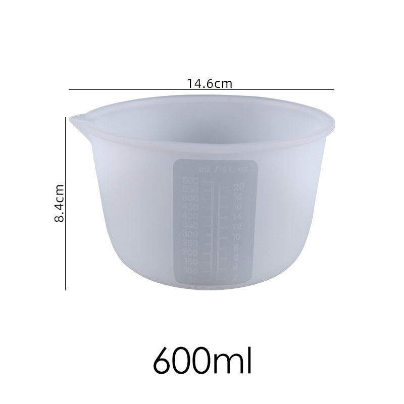 30ml 100ml 250ml 600ml Silicone Measuring Cup UV Epoxy Resin Silicone Mixing Cup DIY Tools Resin Crafts Jewelry Mixing Tool