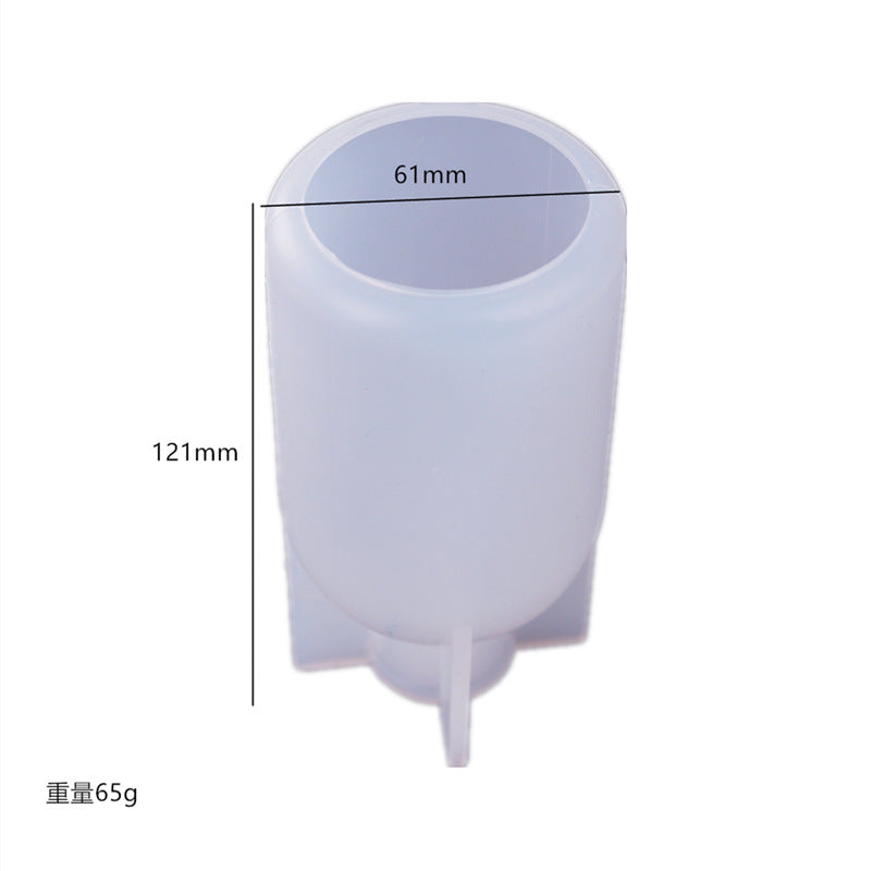 Bottle Shape Lamp Silicone Mold with LED Holder Lamp for Epoxy Resin Crafts Home Decoration