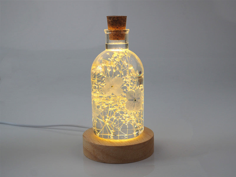 Bottle Shape Lamp Silicone Mold with LED Holder Lamp for Epoxy Resin Crafts Home Decoration