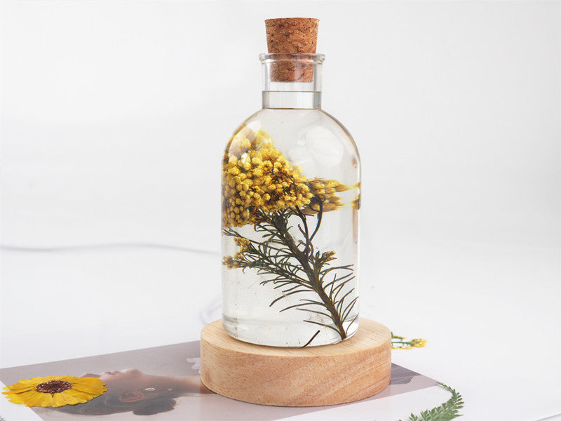 Bottle Shape Lamp Silicone Mold with LED Holder Lamp for Epoxy Resin Crafts Home Decoration