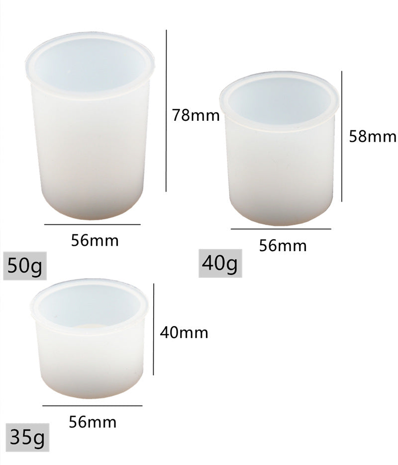 Silicone Mold Candle Holder Large Medium Small for DIY Aromatherapy Candle Tray Resin Desktop Decoration