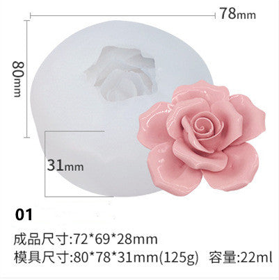 Variety Styles Aroma Flower Candles Mould for DIY Party Craft Gift Handmade Soap Bath Bomb