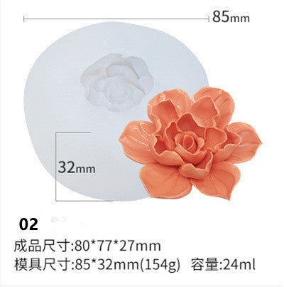 Variety Styles Aroma Flower Candles Mould for DIY Party Craft Gift Handmade Soap Bath Bomb