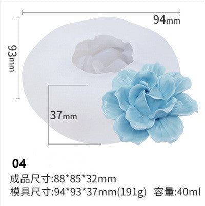 Variety Styles Aroma Flower Candles Mould for DIY Party Craft Gift Handmade Soap Bath Bomb
