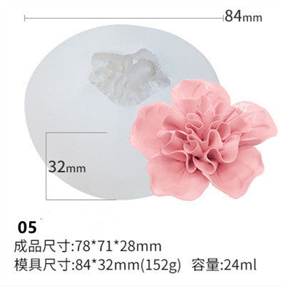 Variety Styles Aroma Flower Candles Mould for DIY Party Craft Gift Handmade Soap Bath Bomb