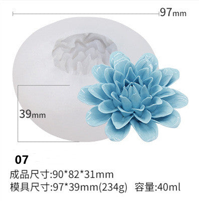 Variety Styles Aroma Flower Candles Mould for DIY Party Craft Gift Handmade Soap Bath Bomb
