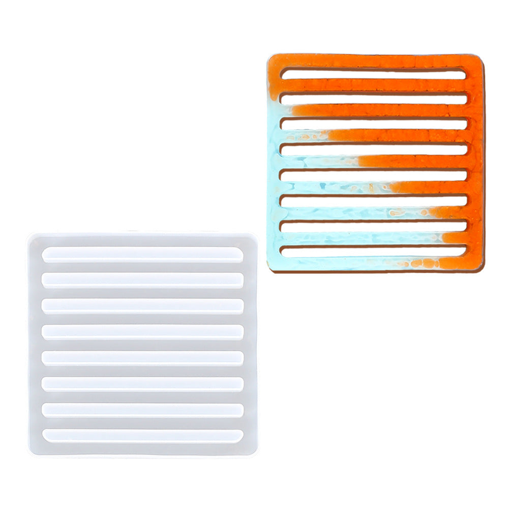DIY Silicone Irregular Coaster Molds Epoxy Casting Molds for Casting Resin Crafts Cement