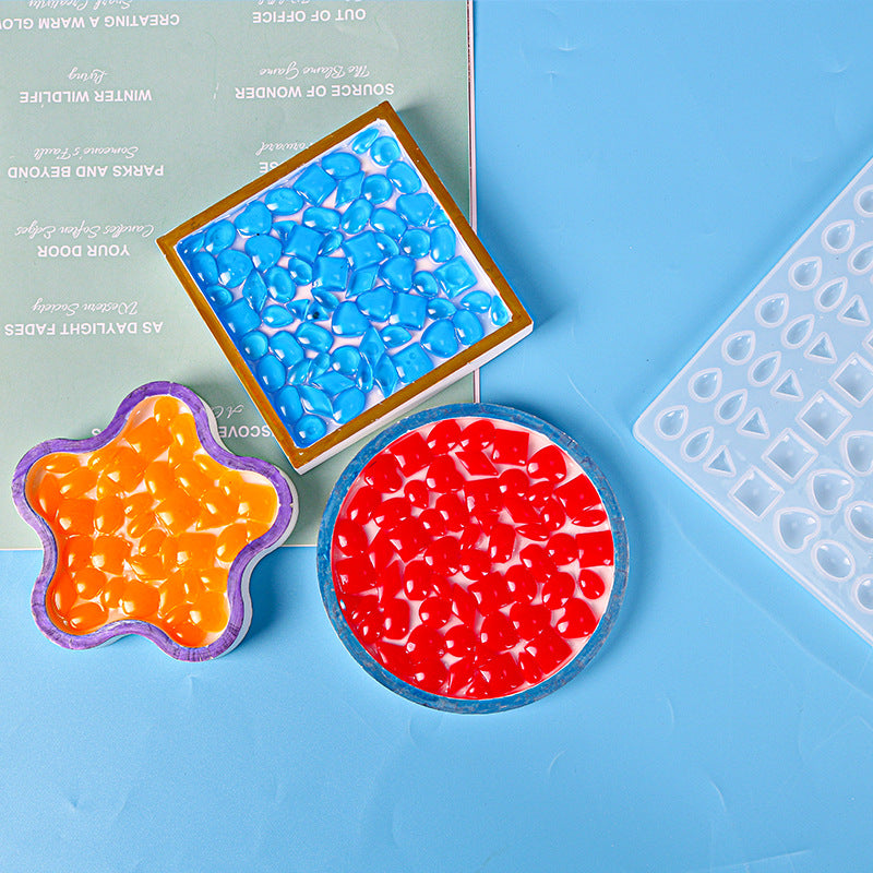 New Mosaic Coaster Silicone Mold for Resin Crafts Home Decoration