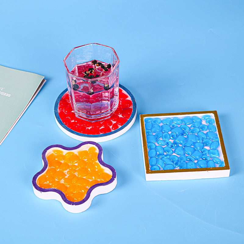 New Mosaic Coaster Silicone Mold for Resin Crafts Home Decoration