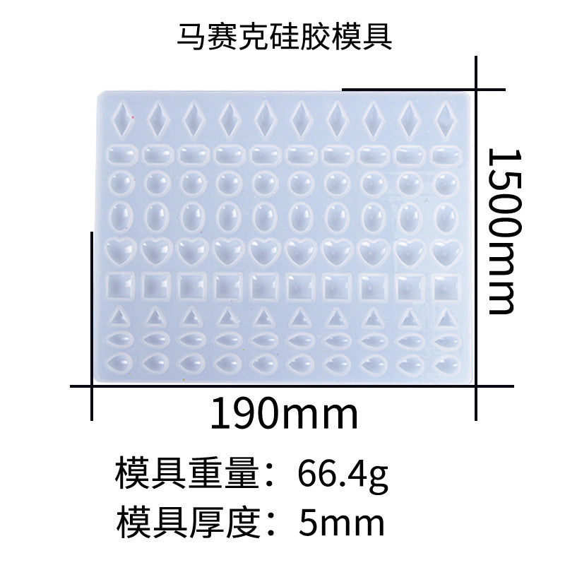 New Mosaic Coaster Silicone Mold for Resin Crafts Home Decoration