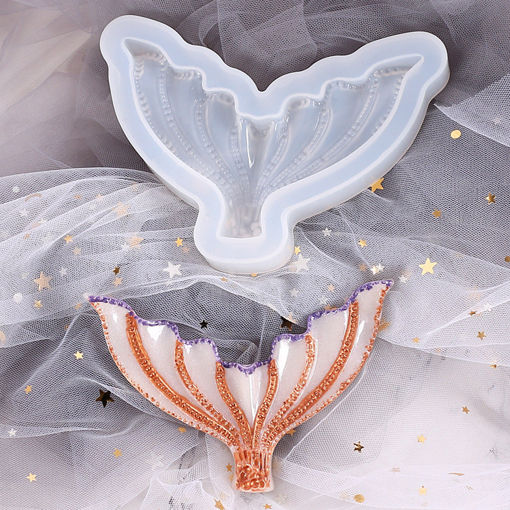 Mermaid Tail Ocean Silicone Molds for DIY Jewelry Tray Making Handmade Party Decoration