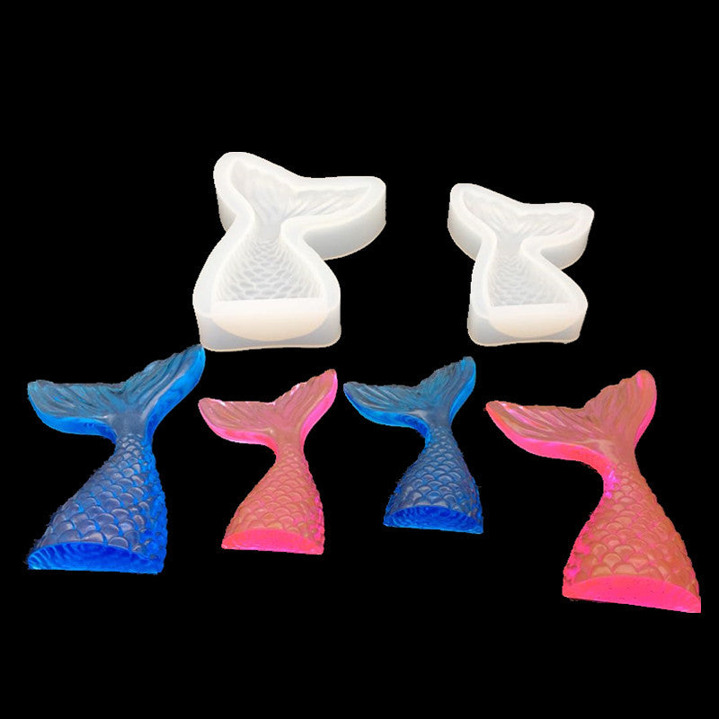 Mermaid Tail Ocean Silicone Molds for DIY Jewelry Tray Making Handmade Party Decoration