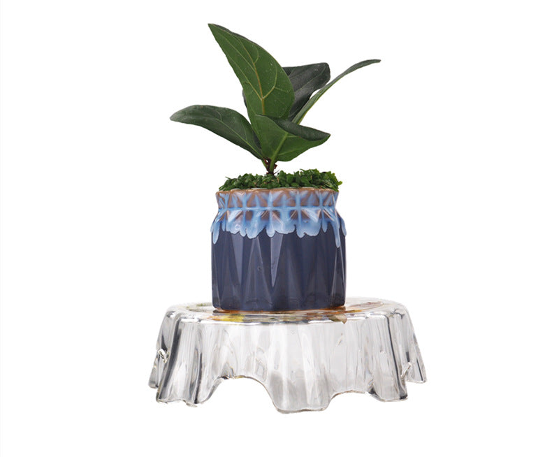 Crystal Epoxy Flower Pot Shelf Silicone Mold for DIY Crystal Resin Tray Making