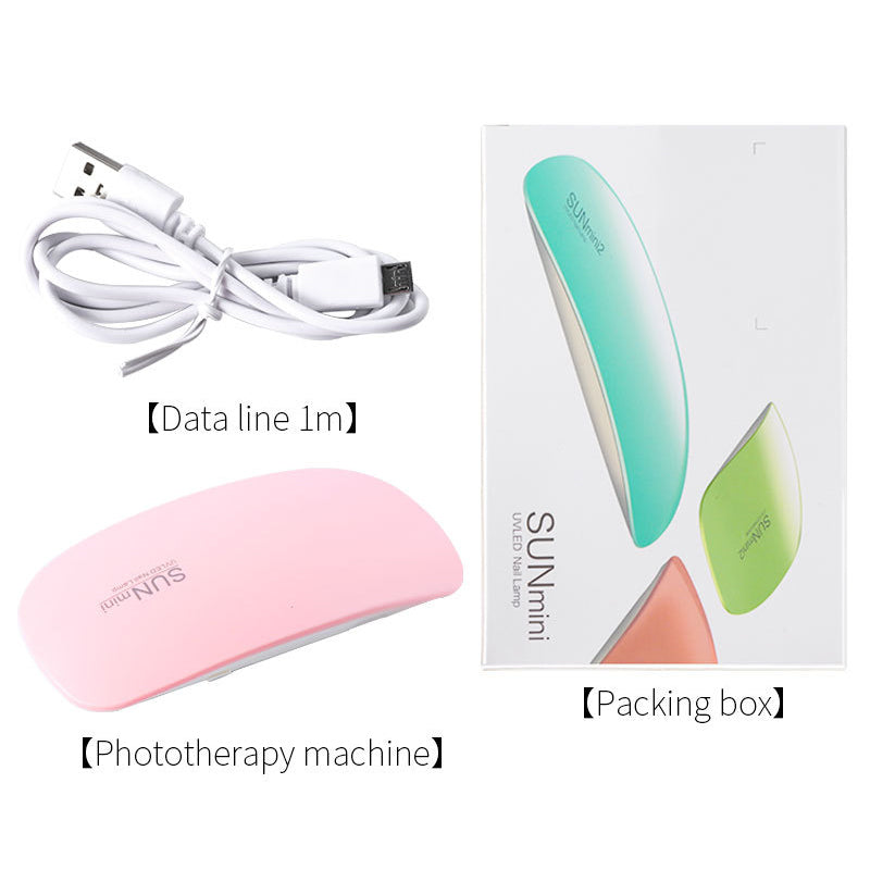 Mouse LED Phototherapy Lamp UV Nail Lamp Portable USB Nail Baking Lamp 6W