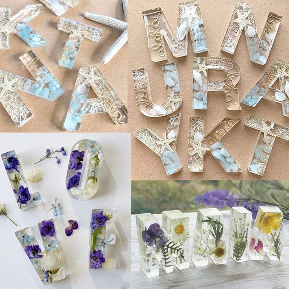 Letter Silicone Mold for DIY Making Epoxy Resin Key Chain Crafts Jewelry