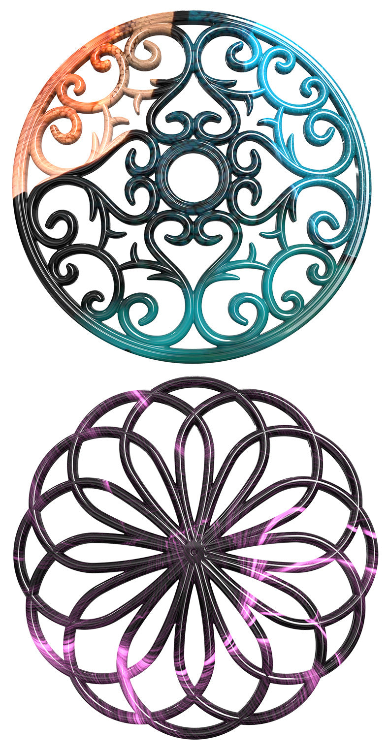 Silicone Mandala Coaster Mold for Household Food Cooling Pad Tray