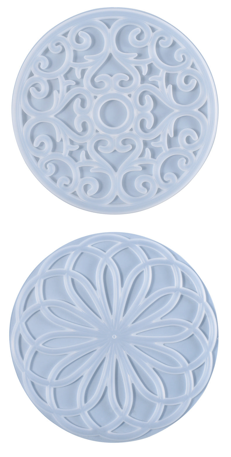 Silicone Mandala Coaster Mold for Household Food Cooling Pad Tray