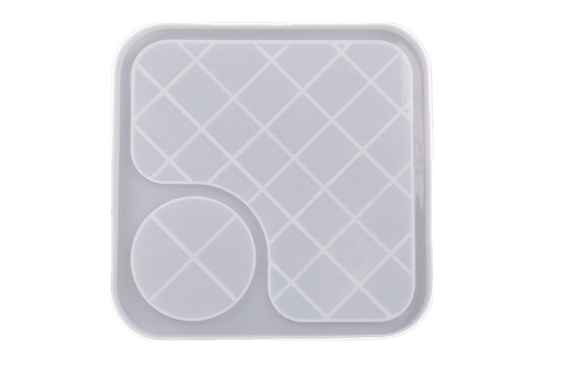 Large Silicone Meal Tray Mold for Epoxy Resin Serving Board Making