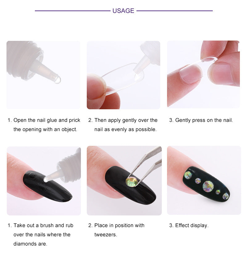 Wholesale 3g Nail Glue Special Glue for Nail Decoration Nail Tips Glue