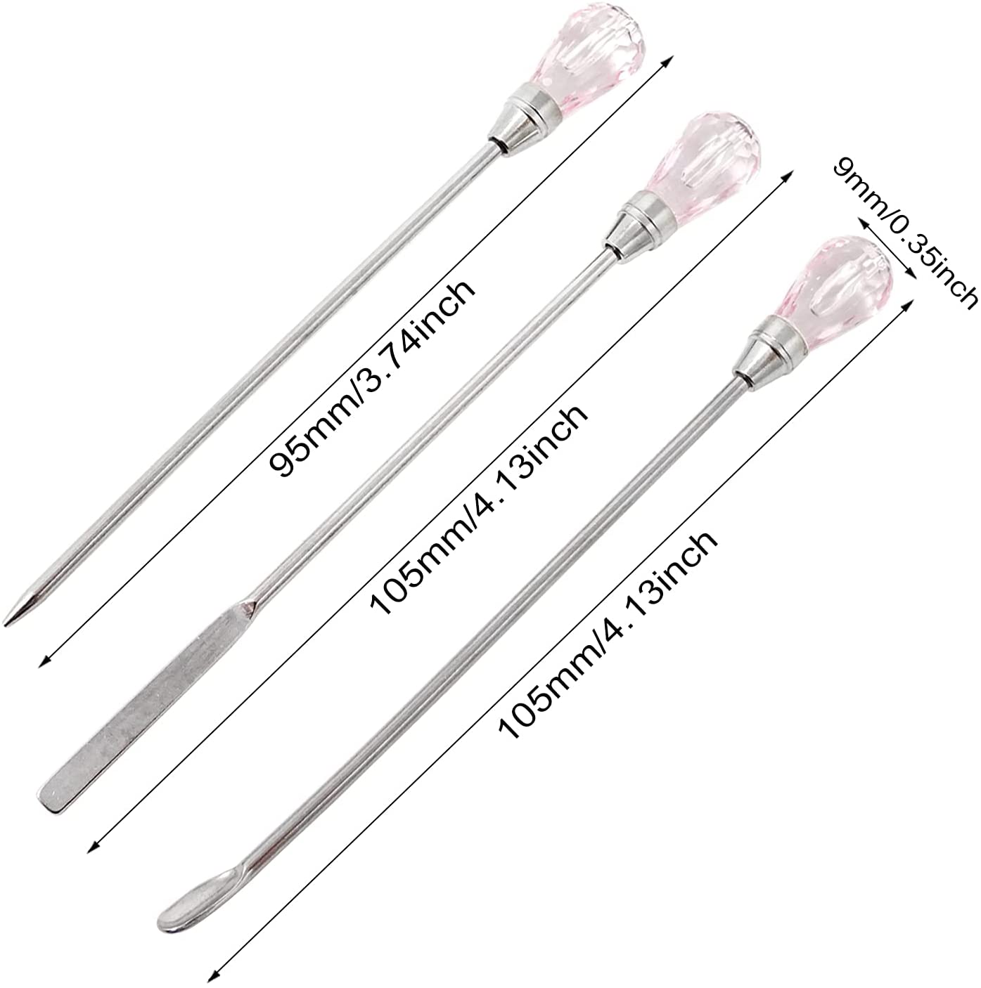 Resin Needle Spoon Tools Set Nail Art Tools for Silicone UV Epoxy Resin Mold Clay Craft DIY