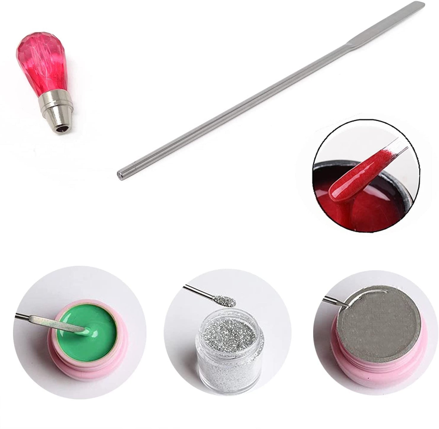 Resin Needle Spoon Tools Set Nail Art Tools for Silicone UV Epoxy Resin Mold Clay Craft DIY