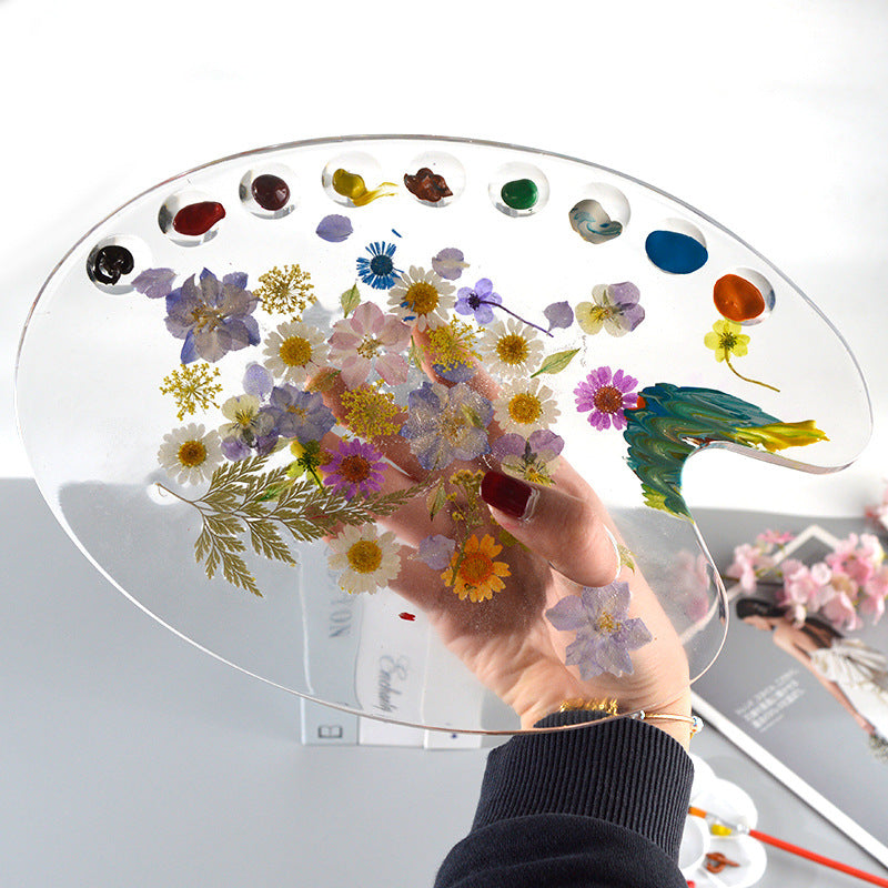Silicone Color Palette Mold for Artistic Creation and Painting