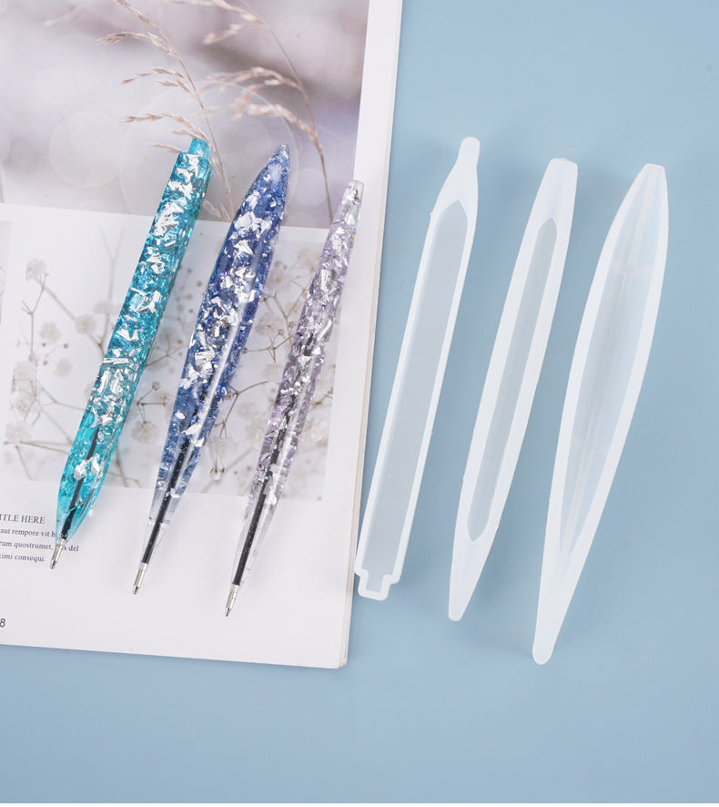 Silicone Ballpoint Pens Molds Epoxy Resin Casting Molds for DIY Resin Crafts Making