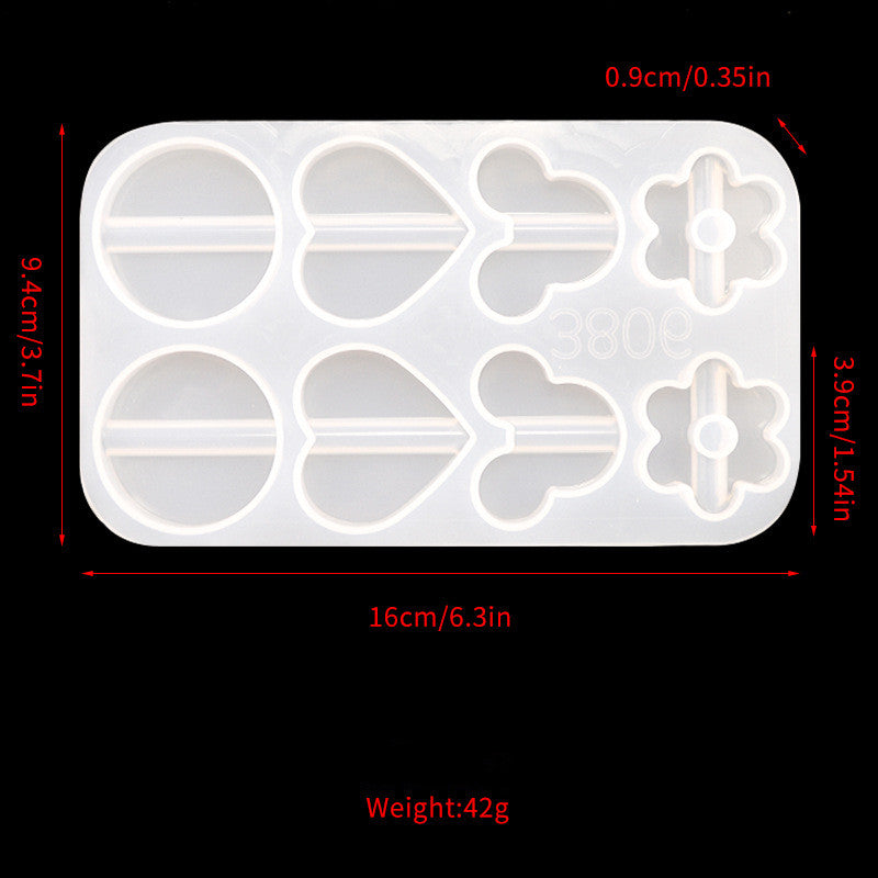 Silicone Topper Resin Straw Molds for Straws DIY Crafts Drink Decoration Making Casting