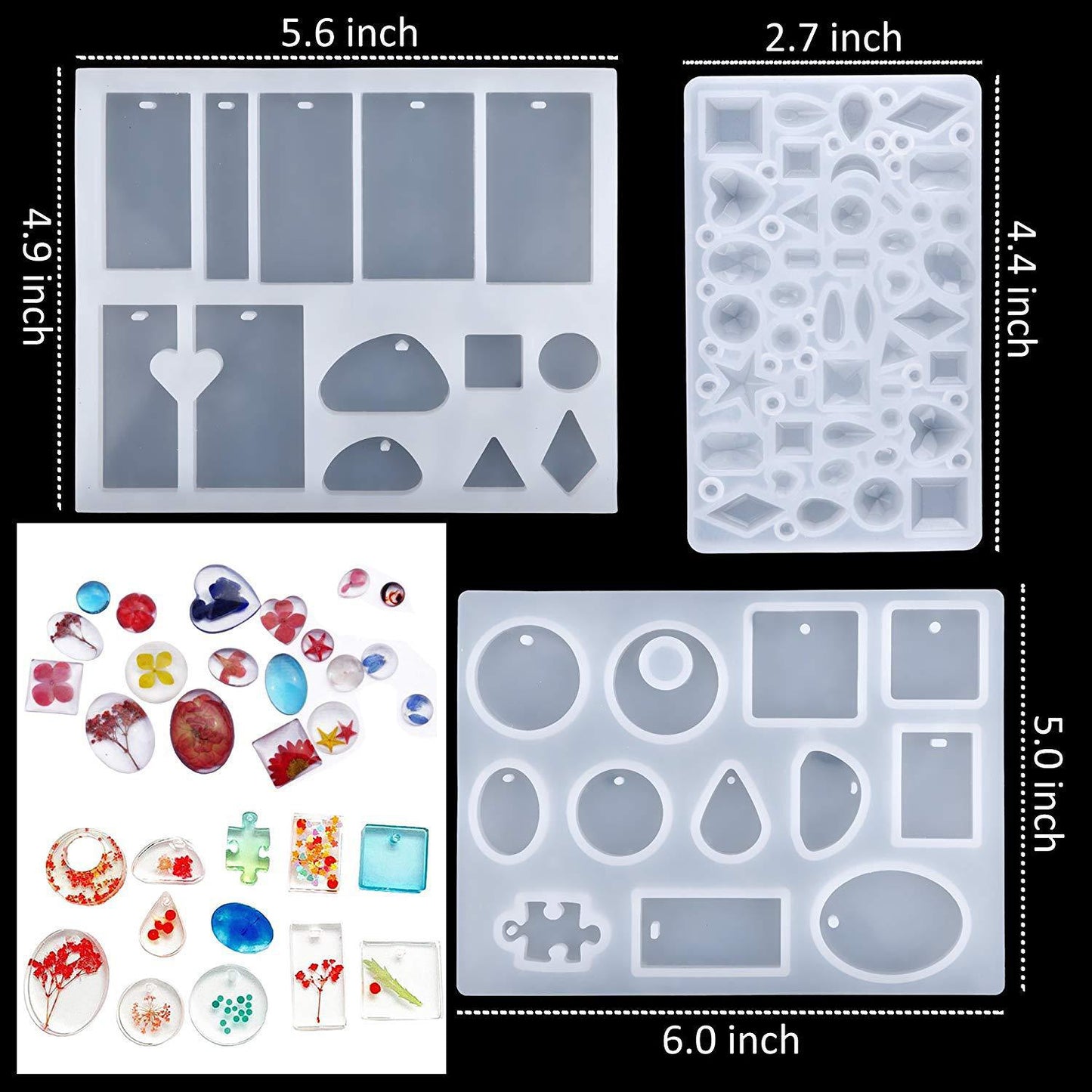 Jewelry Making DIY Starter Resin Kit 159 Pcs Silicone Casting Molds and Tools Set for Resin Crafts