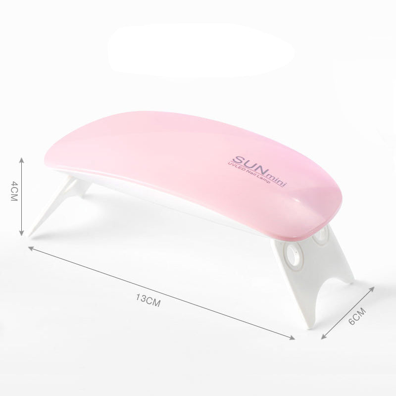 Mouse LED Phototherapy Lamp UV Nail Lamp Portable USB Nail Baking Lamp 6W