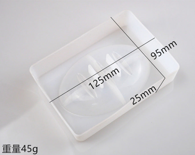 Silicone Oval Square Holes Drain Soap Box Mold for Making Home Organizer Storage