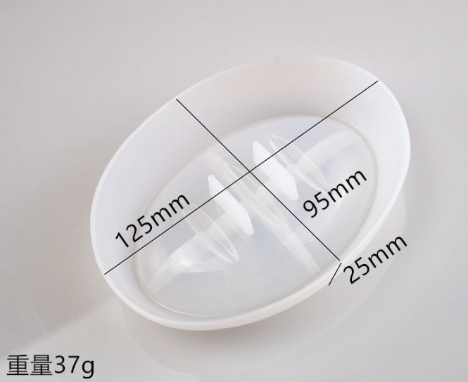 Silicone Oval Square Holes Drain Soap Box Mold for Making Home Organizer Storage