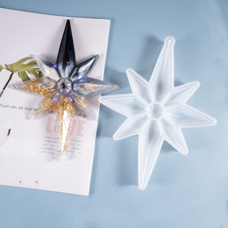 Octagonal Star Silicone Mold Diamond Star Silicone Mold for Resin Epoxy Craft Making