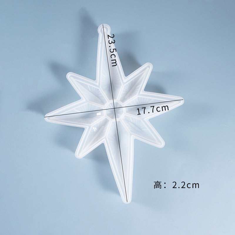 Octagonal Star Silicone Mold Diamond Star Silicone Mold for Resin Epoxy Craft Making