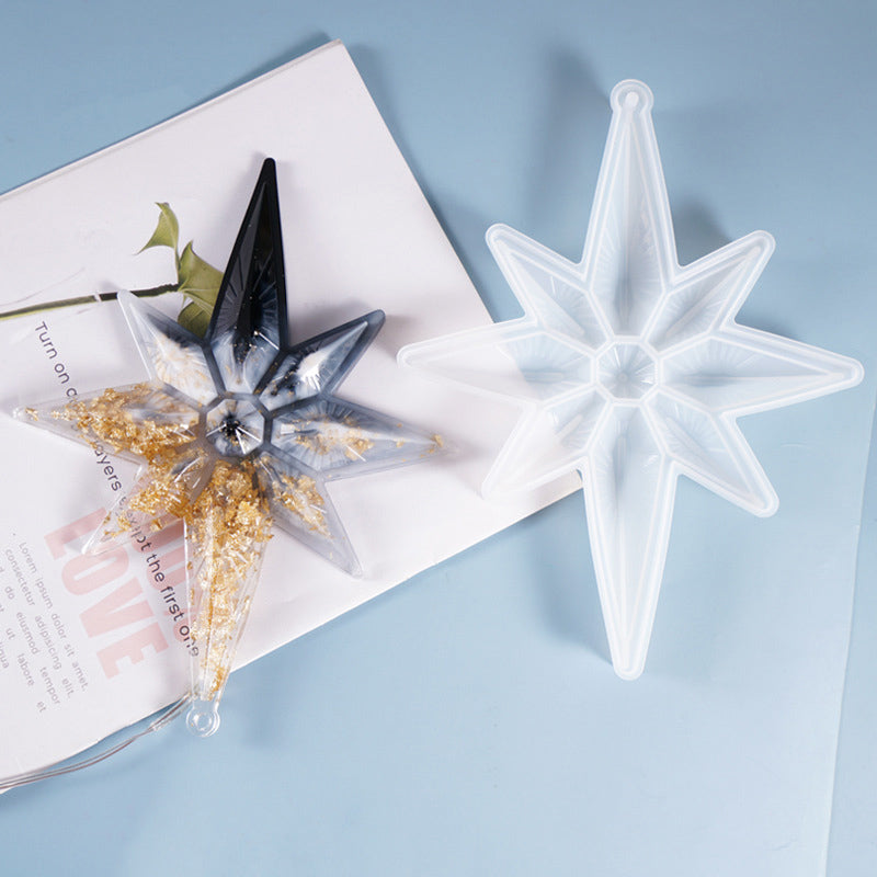 Octagonal Star Silicone Mold Diamond Star Silicone Mold for Resin Epoxy Craft Making