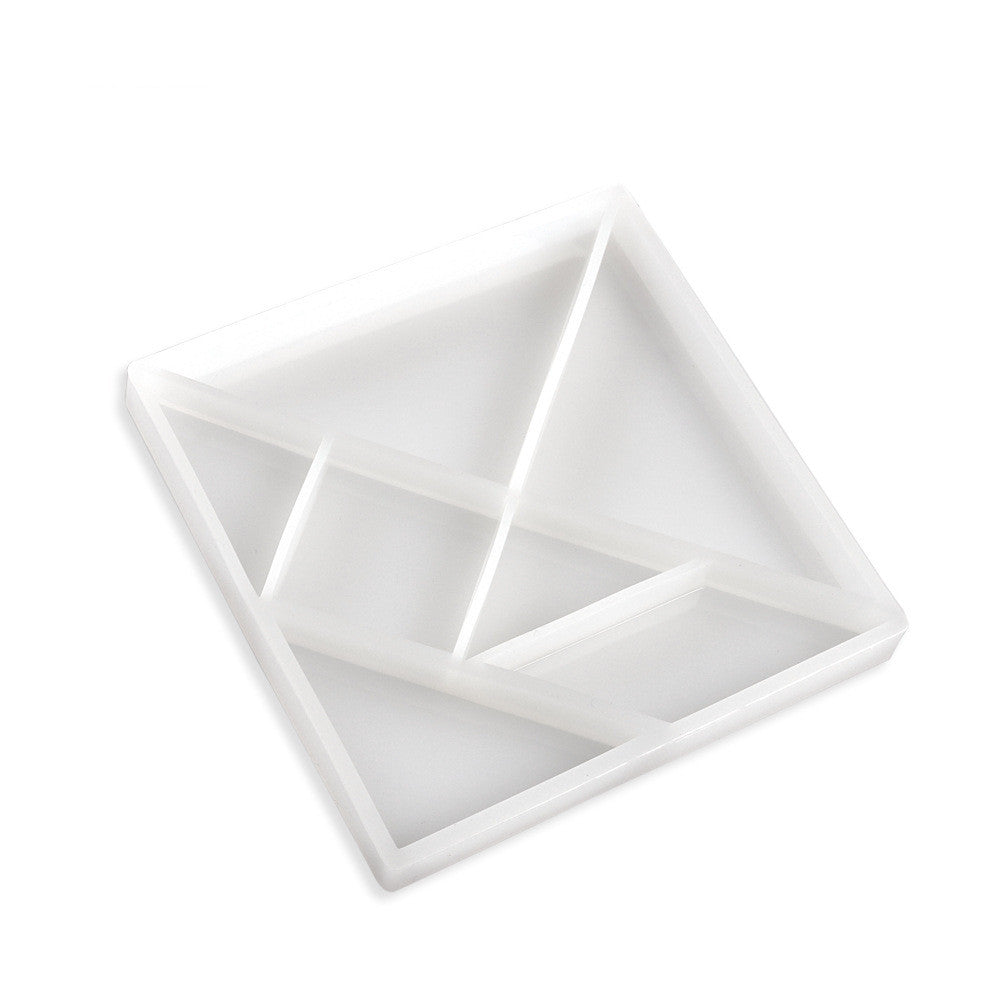 Tangram Bracelet Mold Tic Tac Toe Silicone Mold for DIY Resin Craft Kids Adult Table Game Home Decoration