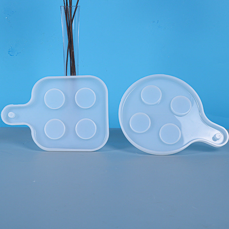 Wine Tray Silicone Mold for Making Party Resin Coasters Wine Glass Placement