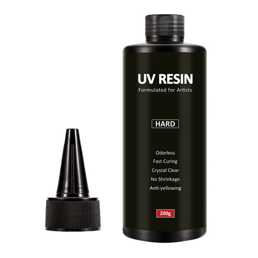 New Upgraded UV Resin Crystal Clear Hard Liquid Acrylic Resin Suitable Art Craft Beginner Making DIY Crafts Jewelry Keychains