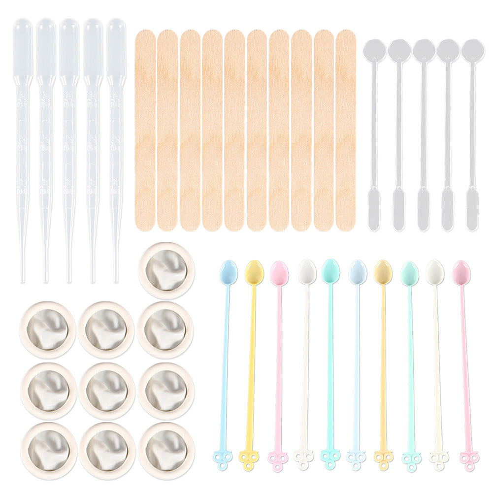 DIY Crystal Epoxy Resin Tool Set Measuring Cup Dropper Spoon Finger Cover Stirring Stick UV Resin Accessories Tool Set Kit
