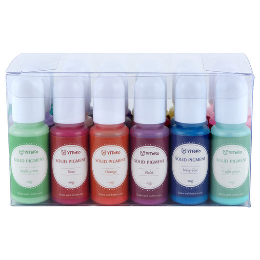 18 Colors Opaque Solid Pigment for UV Epoxy Resin Arts