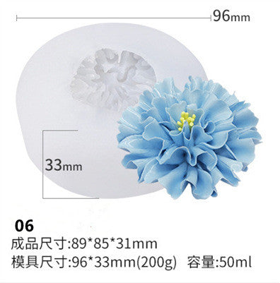 Variety Styles Aroma Flower Candles Mould for DIY Party Craft Gift Handmade Soap Bath Bomb